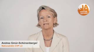 Ja Zur Rentenreform Andrea Gmür-Schönenberger