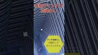 荷揚げ機 ウインチアーム ウインチ 用 ブラケット シルバーユニアーム UP303 - 足場用ウインチ 足場荷揚げシステム 電動ウインチ 荷揚げ機 仮設リフト 神奈川県横浜市 ユニパー