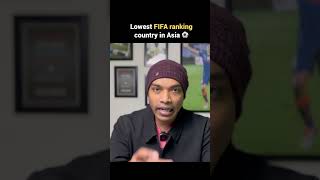 Lowest FIFA ranking country in Asia 😲⚽️ #football