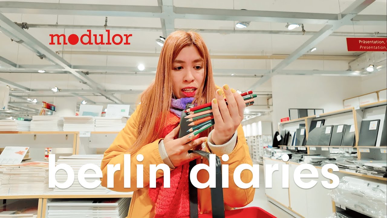 niña rata compra materiales de arte en Berlin (un vlog pintando)