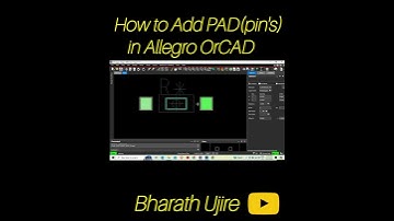 😲️How to ADD PAD(FootPrint) in OrCAD Allegro ✅️ PCB Editor latest |Windows|23.1| #Bharath_Ujire💠️💠️