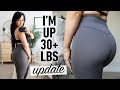 How Gaining 30 lbs Changed My Physique (Boobs, Glutes, Stretch Marks) + Training Update