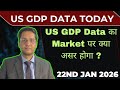 US GDP data declare today|US GDP data impact on globalmarkets|US unemployment claims|Nifty|Sensex