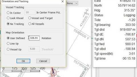 HYPACK - Survey: Target Info in Data Display