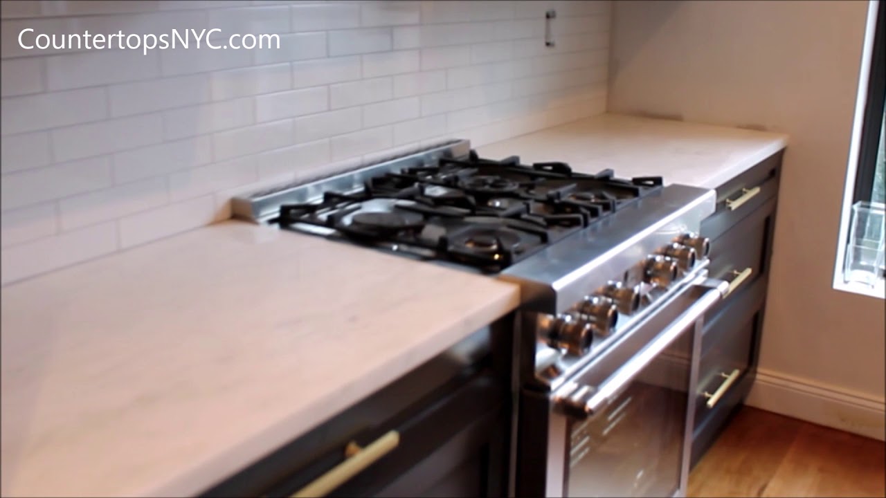 Kitchen With White Marble Countertop Nyc Youtube