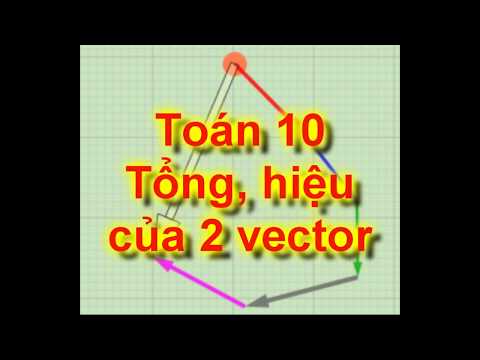 Video Toán 10 - Tổng, hiệu của 2 vectơ - youtube