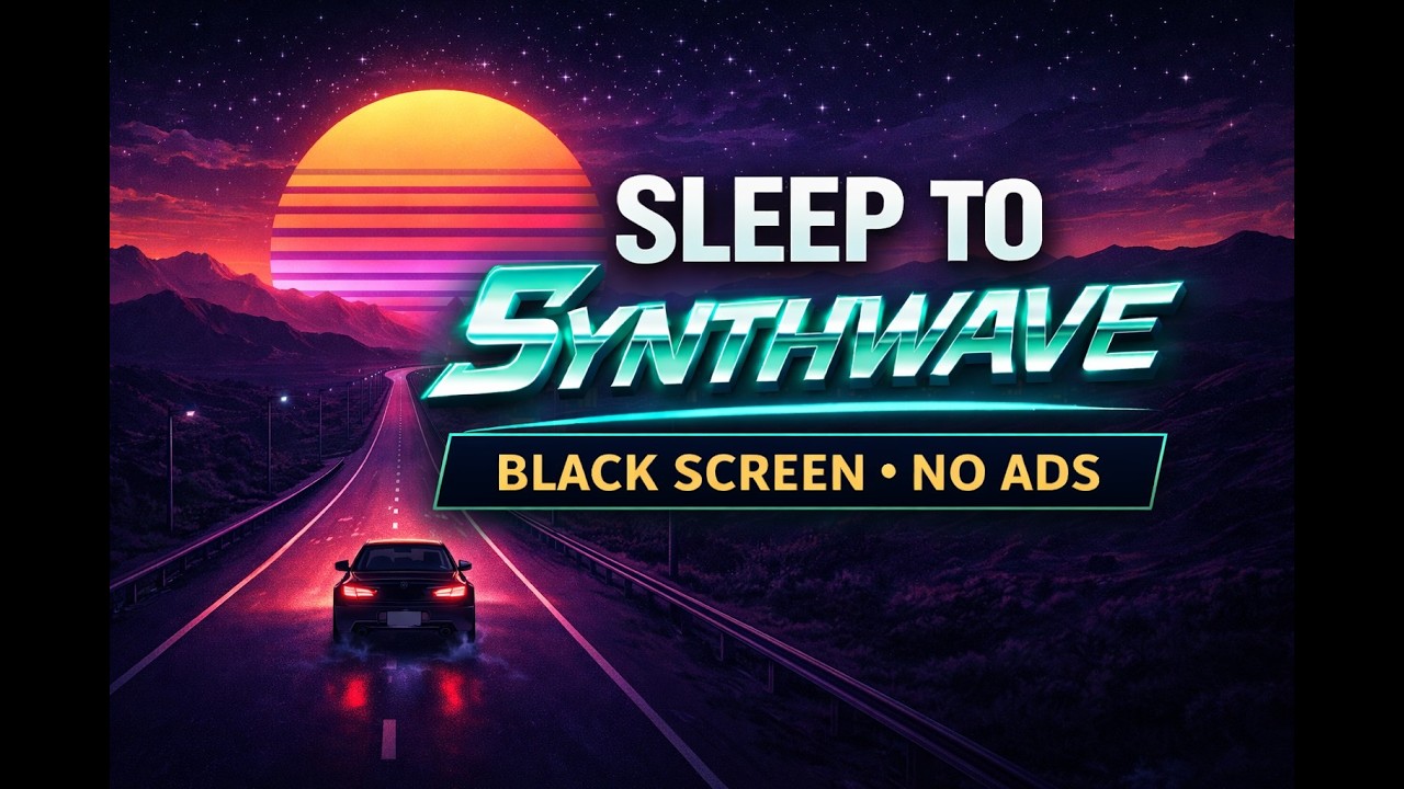Lonely Hearts - Sleep to Synthwave // BLACK SCREEN - NO ADS
