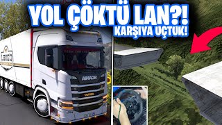 YOL ÇÖKMÜŞ YOLLL !!! | ETS 2 UÇURUMLU ÖLÜM YOLLARINDA SCANİA R500 KIRKAYAK | Ets 2 Mod 1.42