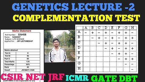COPLEMENTATION TEST# Complementary gene# Genetics#mutation# CSIR NET JRF#GATE#DBT#ICMR