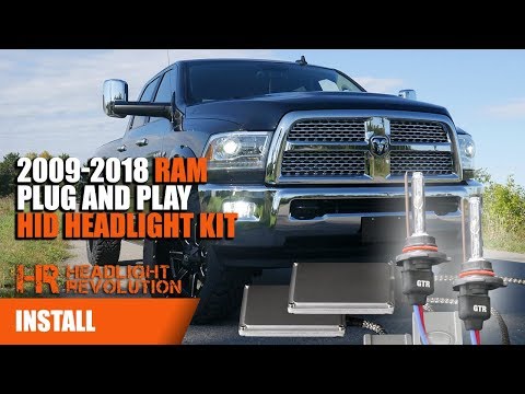 2009-2018 Dodge Ram Easy Plug and Play HID Projector Install - Smart PWM By GTR Lighting