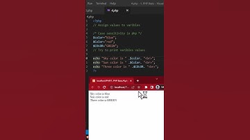 CASE SENSITIVITY IN PHP | #shorts #tutorial #programming #coding #php #websitedesign #phpscripts