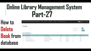 Library management system part-27 | How to create Delete Book Form