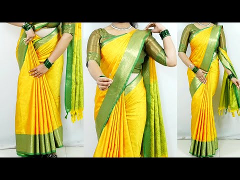 Wedding special silk saree draping tutorial tips & tricks | sari draping perfectly step by step