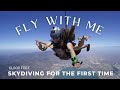 Skydiving for the first time 13000 ft skydive elsinore travel vlog california  maricel suniega