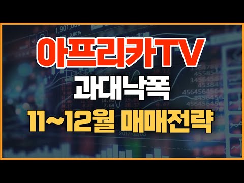 아프리카TV 주식 - 과대낙폭... 11~12월 매매전략 체크하세요!!