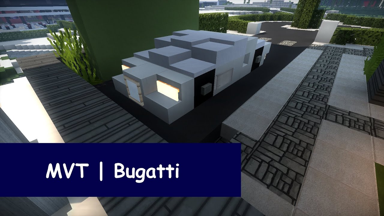 Minecraft Vehicle Tutorial  Bugatti - YouTube