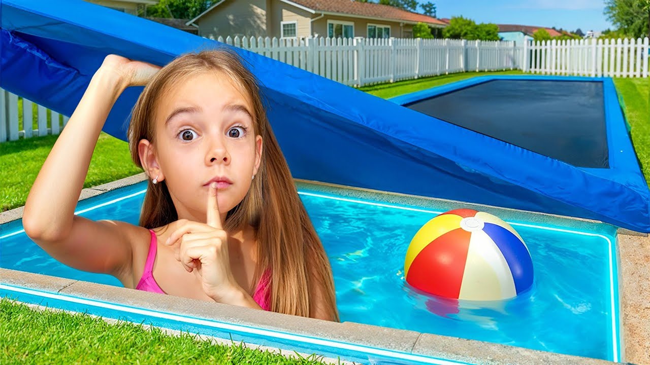 👻 MAMA și TATA să intre în PISCINĂ 🏊‍♀️ Ultimul CHALLENGE 😥 Strângem PISCINA 💥