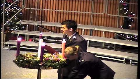 Lighting Of Advent Candle Fourth Sunday In Advent