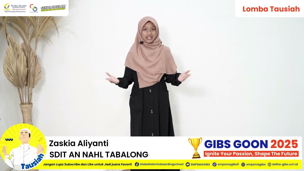 (Tausiah SD) 34. Zaskia Aliyanti - SDIT AN NAHL TABALONG