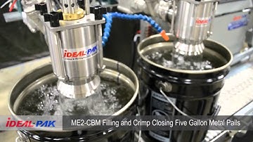 Liquid Filling Machine - Ideal-Pak ME2-CBM Semi-Automatic Net Weight Filling Machine