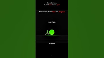 Consistency Turns Pain Into Progress | #Consistency #Discipline #Shorts