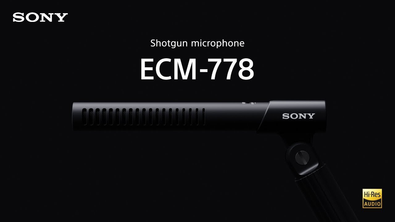 Introducing the Sony ECM-778 XLR Shotgun Microphone - YouTube