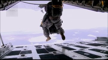 Soldiers Jumping Out Of C-130J