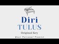 Diri - TULUS (Original Key Karaoke) - Piano Instrumental Cover with Lyrics