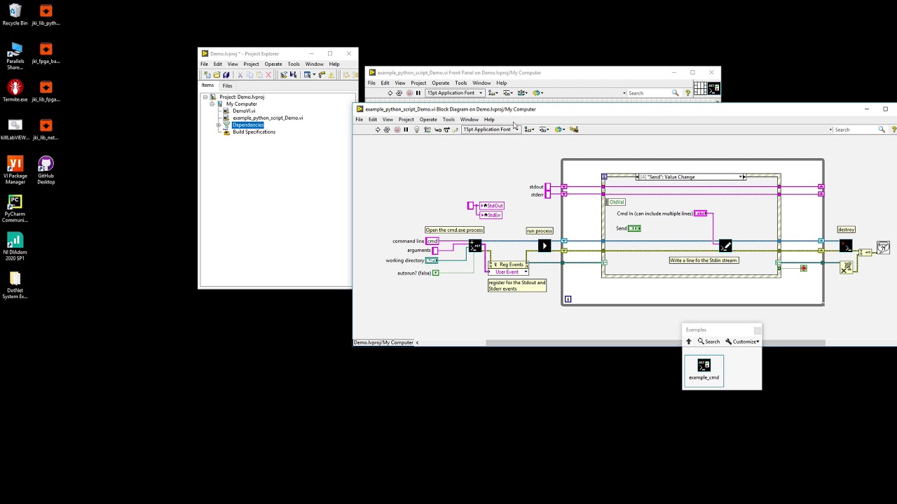 Execute Command Line Arguments from LabVIEW - NI