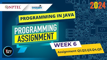 NPTEL Programming In Java WEEK6 Programming Assignment Solutions | Swayam Jan 2024 | IIT Kharagpur