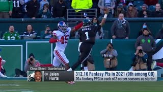 2022 Fantasy Cheat Sheet: Players You Should Target in Your Draft