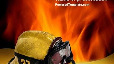 Fire Extinguishing PowerPoint by PoweredTemplate.com