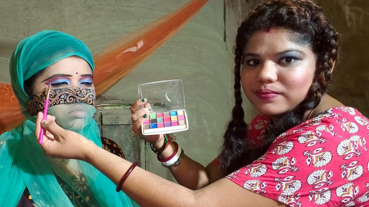 ASMR Muslim Bride Eye Makeup Doing My Sweet Elder Sister