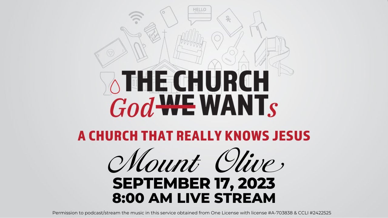 16th Sunday after Pentecost Mount Olive YouTube