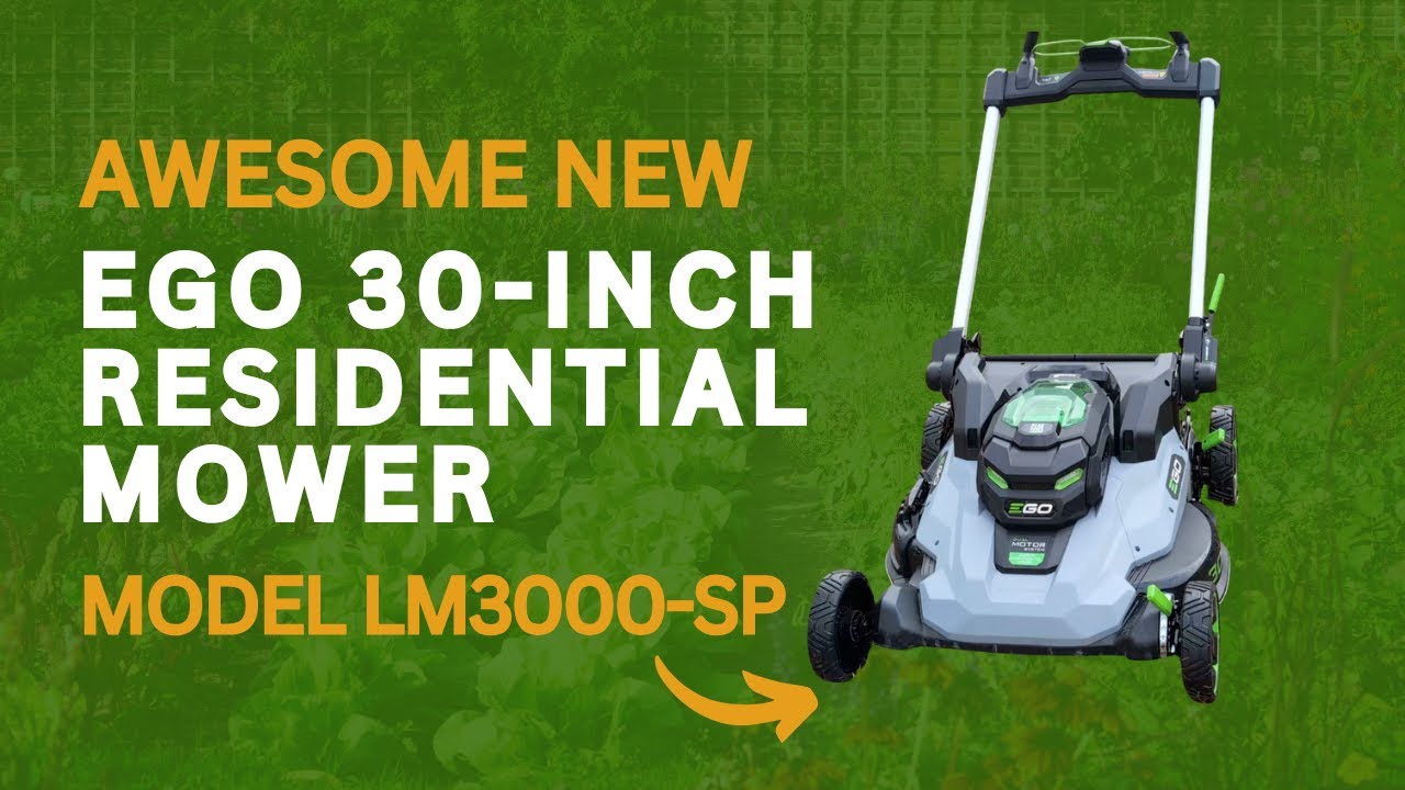 Обзор газонокосилки EGO LM3000-SP с шириной скашивания 30 дюймов | Самоходная