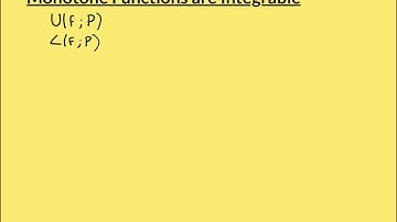 Monotone Functions are Integrable Part 1