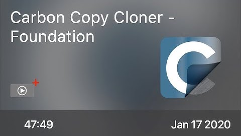 SCOM0909 - Carbon Copy Cloner - Foundation - Preview