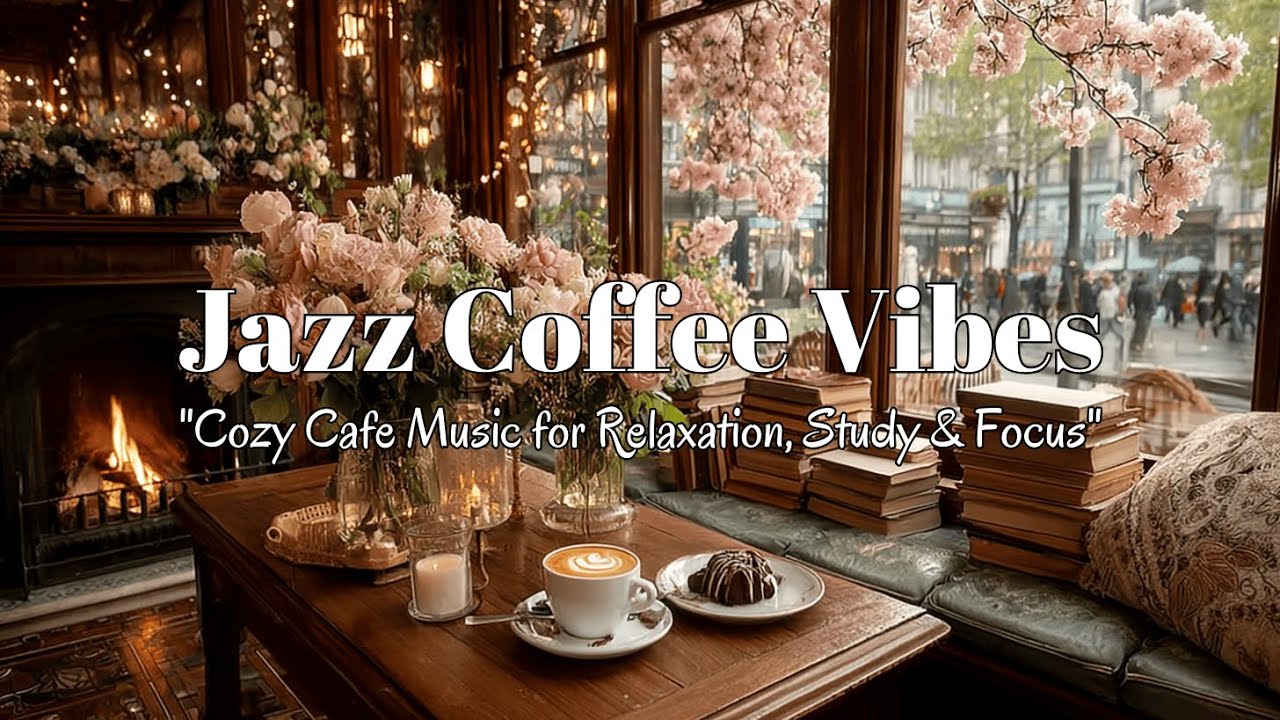 Spring Jazz Coffee Shop Vibes | Cozy Cafe Music for Relaxation, Study ...