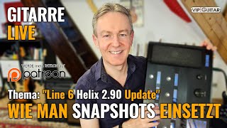 Line 6 Helix 2.90 Update and how to use snapshots.