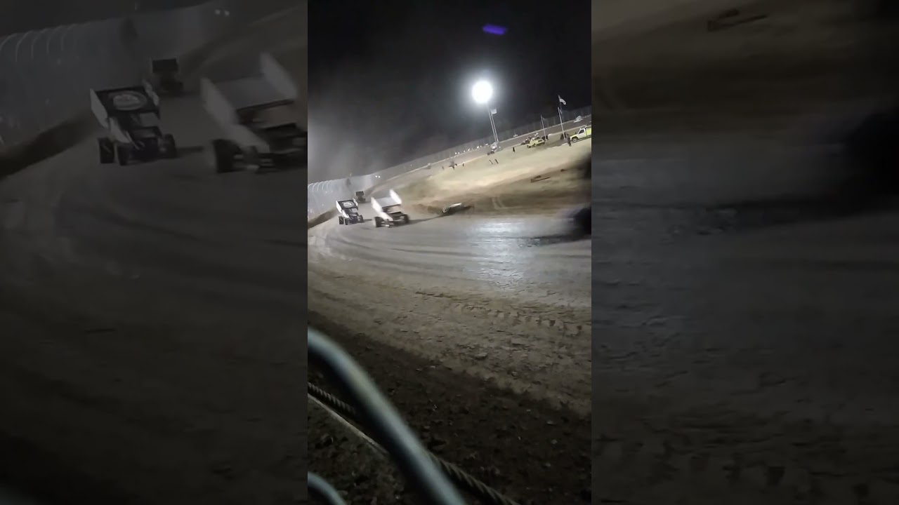 410 sprint cars screaming as they fly around willamette speedway here in Oregon!!