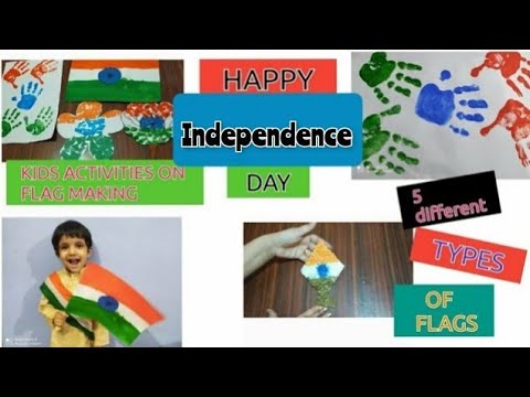 5 activities of flag making| republic /Independence day kids activities| motor skill activity||