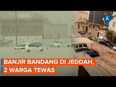 Banjir Bandang di Jeddah Arab Saudi, Jalan seperti Sungai, Arah ke Mekkah Ditutup