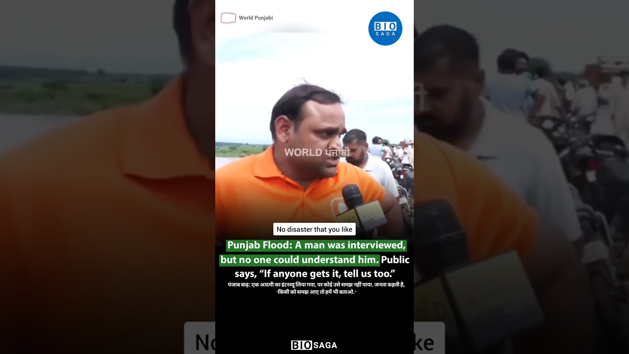 Punjab floods: a man’s interview went viral, not for its rain but because no one could understand it