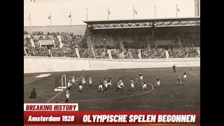 Het begin van de Olympische Spelen van 1928 in Amsterdam