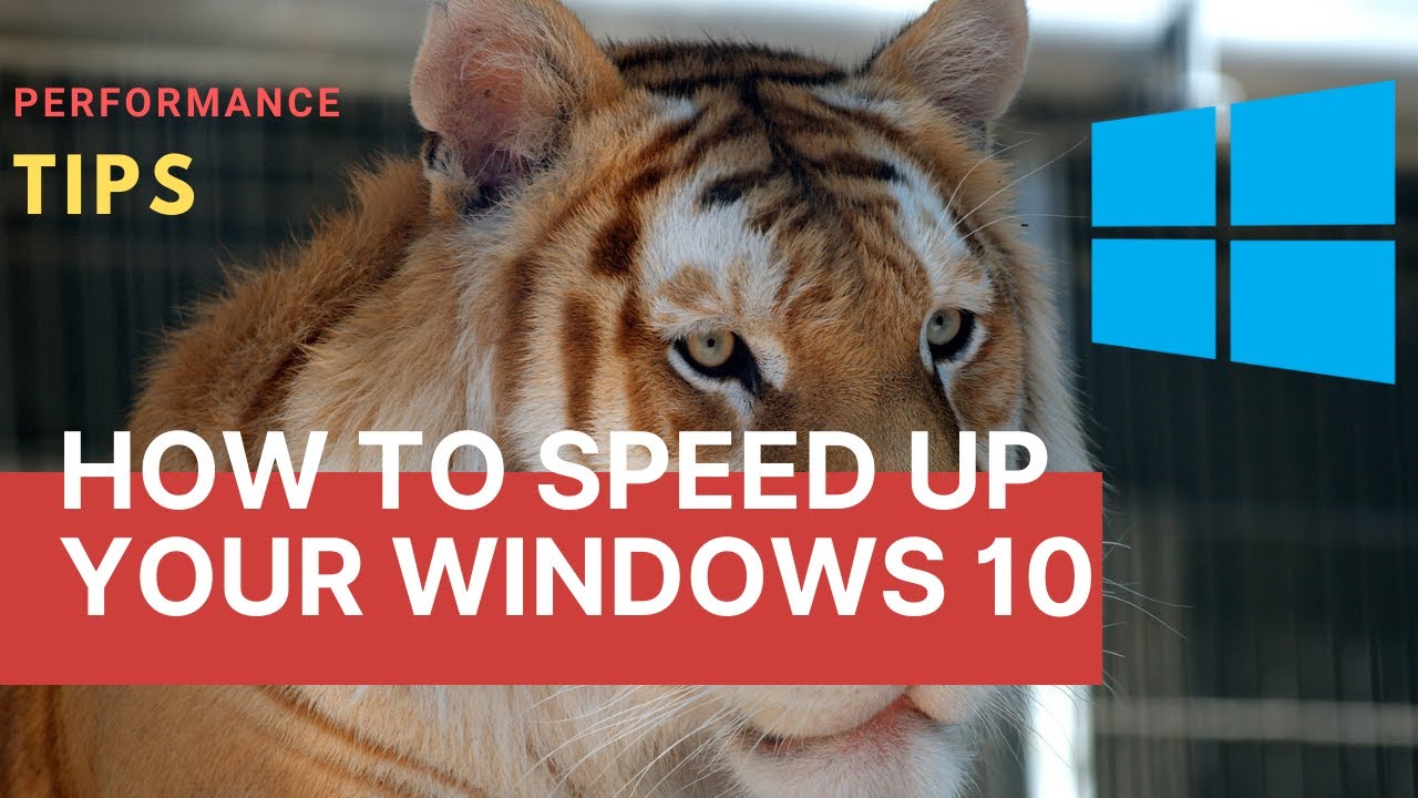 how to speed up your windows 10 performance - YouTube