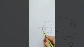 Love Drawing | BFF Drawing | Two Friends Love Drawing #shorts