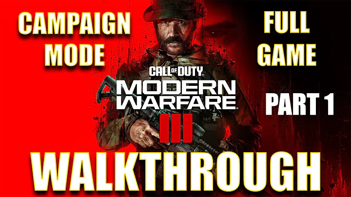 CALL OF DUTY MODERN WARFARE 3 Gameplay Walkthrough Part 1 Campaign FULL GAME [4K 60FPS PS5]