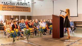 Melia Allen's 5th Grade Promotion