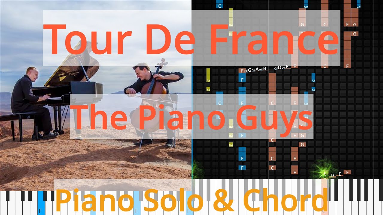 🎹Solo & Chord, Tour De France, The Piano Guys, Synthesia Piano