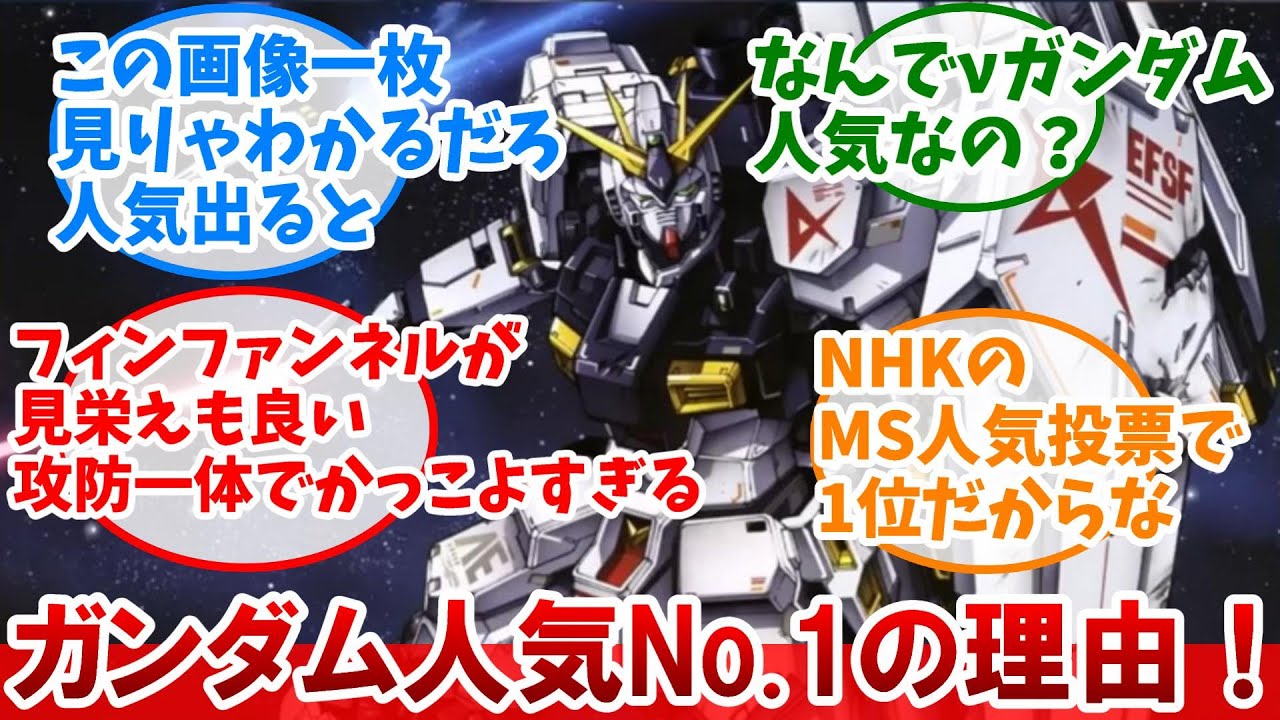 【機動戦士ガンダム 逆襲のシャア】「なんでνガンダムって人気なの？」に対するネットの反応集